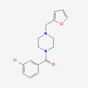 molecular formula C16H17BrN2O2 B4737006 1-(3-bromobenzoyl)-4-(2-furylmethyl)piperazine 