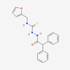 2-(diphenylacetyl)-N-(2-furylmethyl)hydrazinecarbothioamide