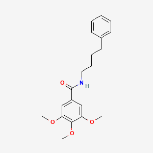 molecular formula C20H25NO4 B4737062 3,4,5-trimethoxy-N-(4-phenylbutyl)benzamide 