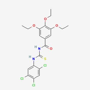 3,4,5-triethoxy-N-{[(2,4,5-trichlorophenyl)amino]carbonothioyl}benzamide