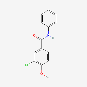 molecular formula C14H12ClNO2 B4737099 3-chloro-4-methoxy-N-phenylbenzamide CAS No. 713498-81-8