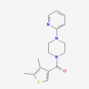 molecular formula C16H19N3OS B4737106 1-[(4,5-dimethyl-3-thienyl)carbonyl]-4-(2-pyridinyl)piperazine 