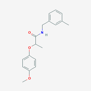 2-(4-methoxyphenoxy)-N-(3-methylbenzyl)propanamide
