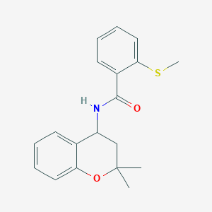 molecular formula C19H21NO2S B4737187 N-(2,2-dimethyl-3,4-dihydro-2H-chromen-4-yl)-2-(methylthio)benzamide 