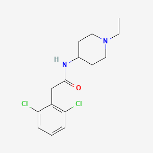 molecular formula C15H20Cl2N2O B4737205 2-(2,6-dichlorophenyl)-N-(1-ethyl-4-piperidinyl)acetamide 