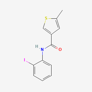 molecular formula C12H10INOS B4737305 N-(2-iodophenyl)-5-methyl-3-thiophenecarboxamide 