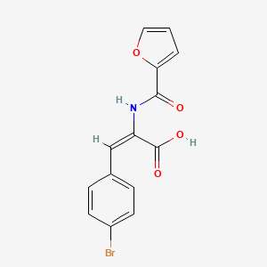 molecular formula C14H10BrNO4 B4737382 3-(4-bromophenyl)-2-(2-furoylamino)acrylic acid 