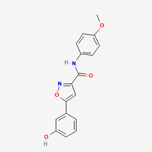 molecular formula C17H14N2O4 B4737390 5-(3-hydroxyphenyl)-N-(4-methoxyphenyl)-3-isoxazolecarboxamide 