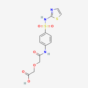 [2-oxo-2-({4-[(1,3-thiazol-2-ylamino)sulfonyl]phenyl}amino)ethoxy]acetic acid