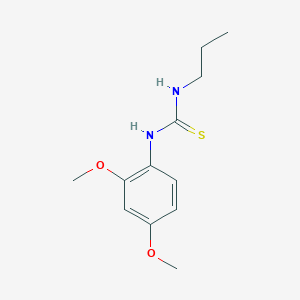 molecular formula C12H18N2O2S B4737417 N-(2,4-dimethoxyphenyl)-N'-propylthiourea 