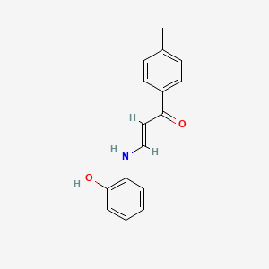 molecular formula C17H17NO2 B4737430 3-[(2-hydroxy-4-methylphenyl)amino]-1-(4-methylphenyl)-2-propen-1-one 
