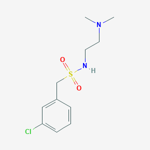 molecular formula C11H17ClN2O2S B4737472 1-(3-chlorophenyl)-N-[2-(dimethylamino)ethyl]methanesulfonamide 