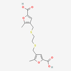 molecular formula C16H18O6S2 B4737482 4,4'-[1,2-ethanediylbis(thiomethylene)]bis(5-methyl-2-furoic acid) 