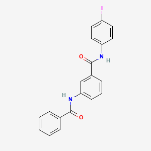molecular formula C20H15IN2O2 B4737488 3-(benzoylamino)-N-(4-iodophenyl)benzamide 