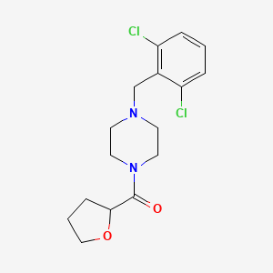 molecular formula C16H20Cl2N2O2 B4737593 1-(2,6-dichlorobenzyl)-4-(tetrahydro-2-furanylcarbonyl)piperazine 