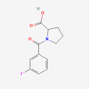 molecular formula C12H12INO3 B4737640 1-(3-iodobenzoyl)proline 