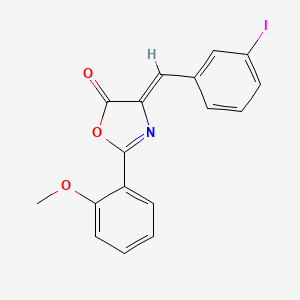 molecular formula C17H12INO3 B4737713 4-(3-iodobenzylidene)-2-(2-methoxyphenyl)-1,3-oxazol-5(4H)-one 