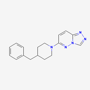 molecular formula C17H19N5 B4737785 6-(4-benzyl-1-piperidinyl)[1,2,4]triazolo[4,3-b]pyridazine 