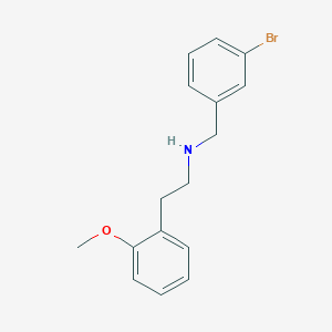 molecular formula C16H18BrNO B4737789 (3-bromobenzyl)[2-(2-methoxyphenyl)ethyl]amine 