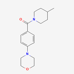 molecular formula C17H24N2O2 B4737793 4-{4-[(4-methyl-1-piperidinyl)carbonyl]phenyl}morpholine 