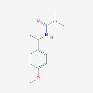 molecular formula C13H19NO2 B4737902 N-[1-(4-methoxyphenyl)ethyl]-2-methylpropanamide 