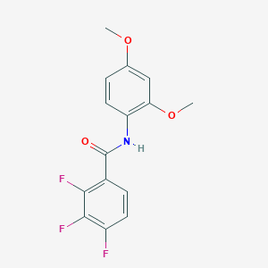 molecular formula C15H12F3NO3 B4737925 N-(2,4-dimethoxyphenyl)-2,3,4-trifluorobenzamide 