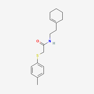 molecular formula C17H23NOS B4737926 N-[2-(1-cyclohexen-1-yl)ethyl]-2-[(4-methylphenyl)thio]acetamide 