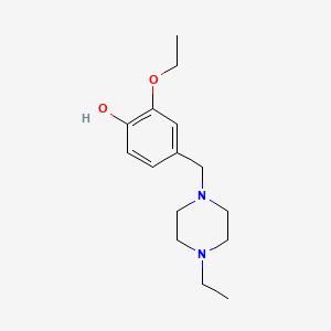 molecular formula C15H24N2O2 B4738003 2-ethoxy-4-[(4-ethyl-1-piperazinyl)methyl]phenol 