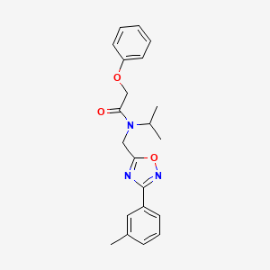 molecular formula C21H23N3O3 B4738034 N-isopropyl-N-{[3-(3-methylphenyl)-1,2,4-oxadiazol-5-yl]methyl}-2-phenoxyacetamide 