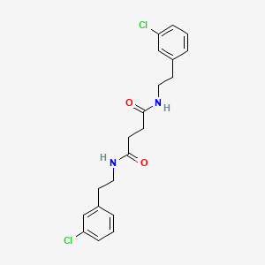 molecular formula C20H22Cl2N2O2 B4738040 N,N'-bis[2-(3-chlorophenyl)ethyl]succinamide 