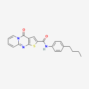 molecular formula C21H19N3O2S B4738104 N-(4-butylphenyl)-4-oxo-4H-pyrido[1,2-a]thieno[2,3-d]pyrimidine-2-carboxamide 