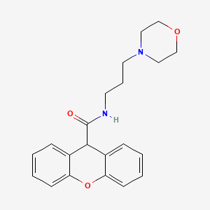 molecular formula C21H24N2O3 B4738108 N-[3-(4-morpholinyl)propyl]-9H-xanthene-9-carboxamide 
