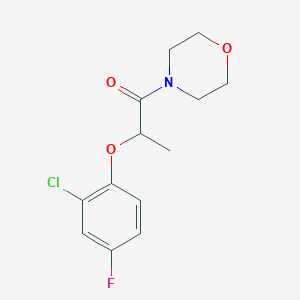 molecular formula C13H15ClFNO3 B4738117 4-[2-(2-chloro-4-fluorophenoxy)propanoyl]morpholine 