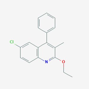molecular formula C18H16ClNO B4738133 6-chloro-2-ethoxy-3-methyl-4-phenylquinoline 
