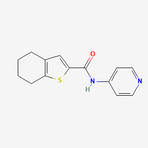 molecular formula C14H14N2OS B4738168 N-4-pyridinyl-4,5,6,7-tetrahydro-1-benzothiophene-2-carboxamide 