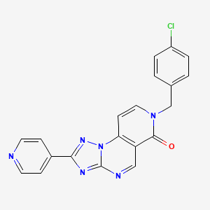 molecular formula C20H13ClN6O B4738203 7-(4-chlorobenzyl)-2-(4-pyridinyl)pyrido[3,4-e][1,2,4]triazolo[1,5-a]pyrimidin-6(7H)-one 
