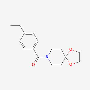molecular formula C16H21NO3 B4738241 8-(4-ethylbenzoyl)-1,4-dioxa-8-azaspiro[4.5]decane 
