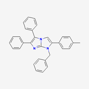 molecular formula C31H25N3 B4738271 1-benzyl-2-(4-methylphenyl)-5,6-diphenyl-1H-imidazo[1,2-a]imidazole 
