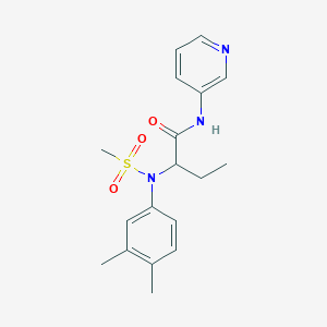 2-[(3,4-dimethylphenyl)(methylsulfonyl)amino]-N-3-pyridinylbutanamide