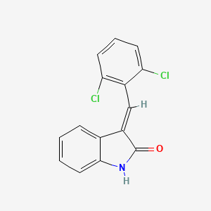 molecular formula C15H9Cl2NO B4738335 3-(2,6-dichlorobenzylidene)-1,3-dihydro-2H-indol-2-one 