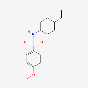 molecular formula C15H23NO3S B4738477 N-(4-ethylcyclohexyl)-4-methoxybenzenesulfonamide 