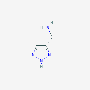 molecular formula C3H6N4 B047385 (1H-1,2,3-三唑-4-基)甲胺 CAS No. 118724-05-3