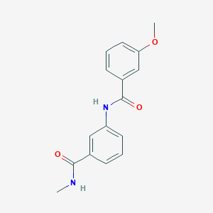 molecular formula C16H16N2O3 B4738554 3-methoxy-N-{3-[(methylamino)carbonyl]phenyl}benzamide 