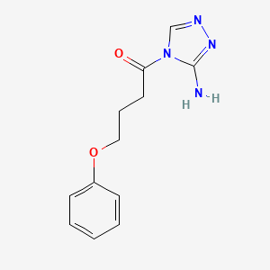 molecular formula C12H14N4O2 B4738586 4-(4-phenoxybutanoyl)-4H-1,2,4-triazol-3-amine 