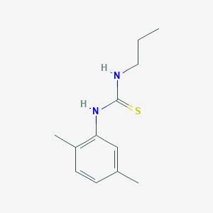 molecular formula C12H18N2S B4738628 N-(2,5-dimethylphenyl)-N'-propylthiourea 