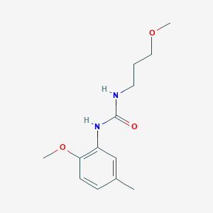 molecular formula C13H20N2O3 B4738672 N-(2-methoxy-5-methylphenyl)-N'-(3-methoxypropyl)urea 