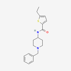 molecular formula C19H24N2OS B4738702 N-(1-benzyl-4-piperidinyl)-5-ethyl-2-thiophenecarboxamide 