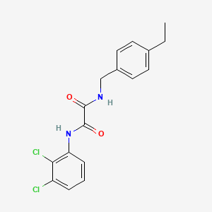 molecular formula C17H16Cl2N2O2 B4738740 N-(2,3-dichlorophenyl)-N'-(4-ethylbenzyl)ethanediamide 