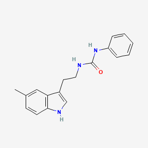 molecular formula C18H19N3O B4738845 N-[2-(5-methyl-1H-indol-3-yl)ethyl]-N'-phenylurea 
