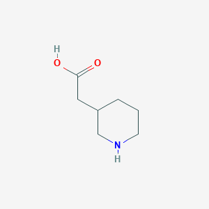 molecular formula C7H13NO2 B047389 3-哌啶乙酸 CAS No. 74494-52-3